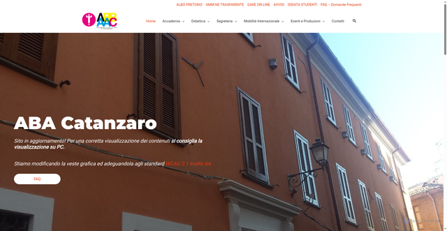 Security scan screenshot of https://www.abacatanzaro.it/