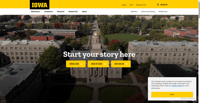Security scan screenshot of https://dispatch-cdn.its.uiowa.edu
