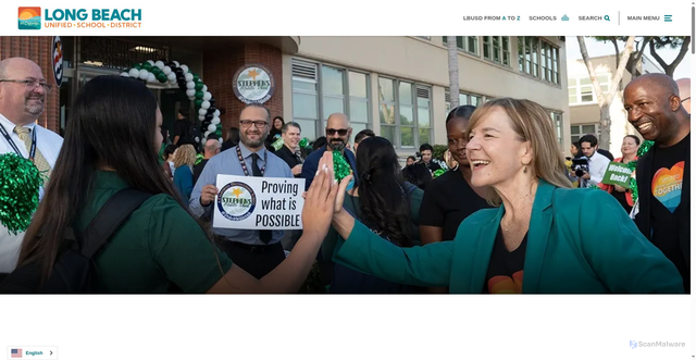 Security scan screenshot of https://lbschools.net