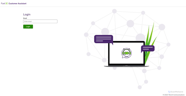 Security scan screenshot of https://telus.tiia.ai