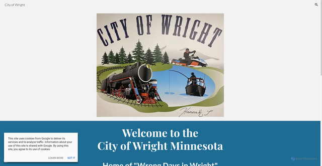 Security scan screenshot of https://www.cityofwrightmn.gov/