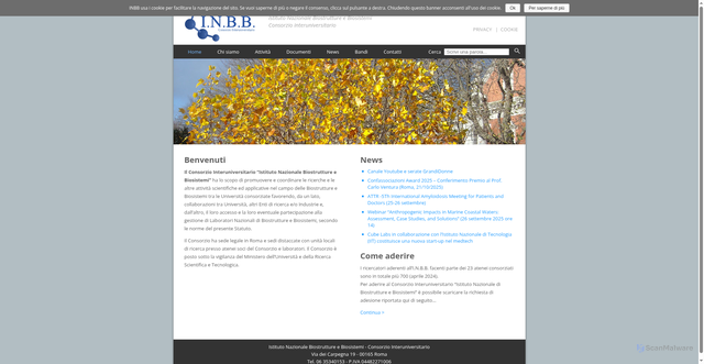 Security scan screenshot of https://www.inbb.it/