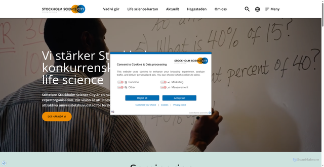 Security scan screenshot of https://ssci.se
