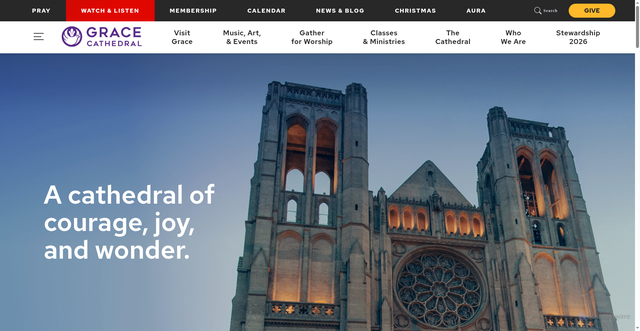 Security scan screenshot of https://gracecathedral.org/