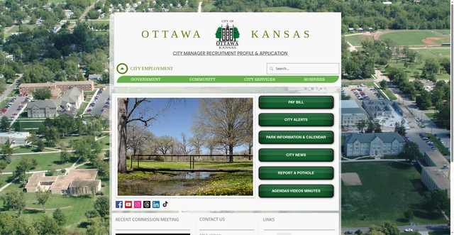 Security scan screenshot of https://www.ottawaks.gov/