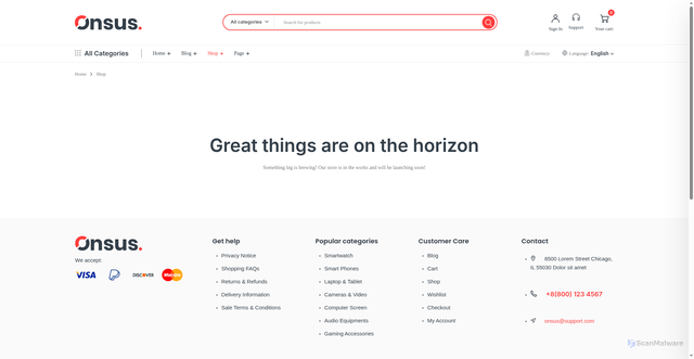Security scan screenshot of https://irfdesign.shop/shop/?layout_style=grid&column=column-5&sidebar=fullwidth&pagination=number