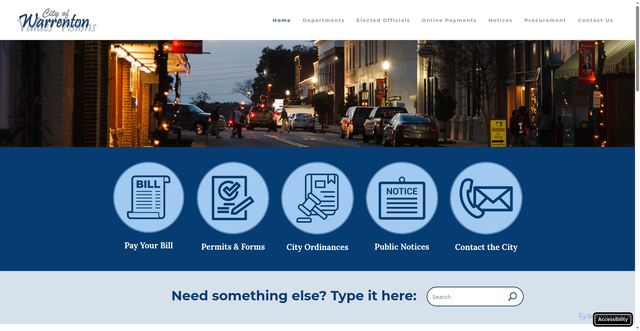 Security scan screenshot of https://www.warrentonga.gov/