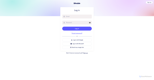 Security scan screenshot of https://app.biteable.com