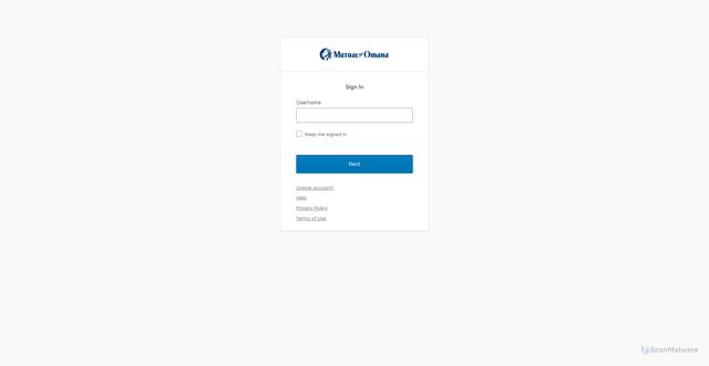 Security scan screenshot of https://login.mutualofomaha.com