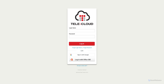 Security scan screenshot of https://txcore01.telecloud.co