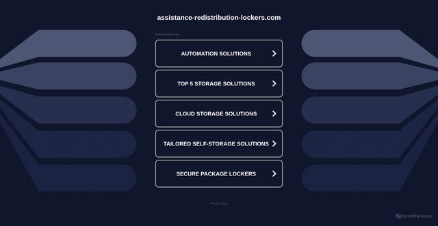 Security scan screenshot of https://assistance-redistribution-lockers.com/as.php