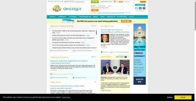 Security scan screenshot of https://www.opalesque.com