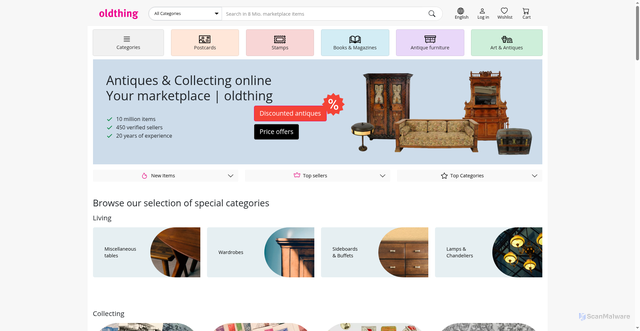 Security scan screenshot of https://oldthing.de