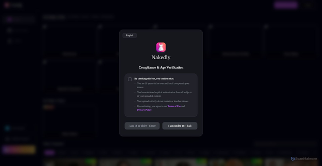 Security scan screenshot of https://manytoon.com