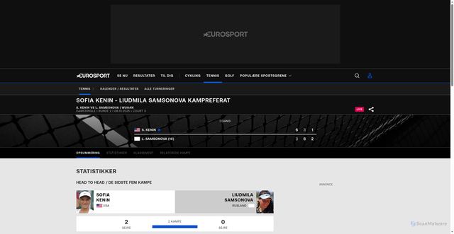 Security scan screenshot of https://www.eurosport.dk/tennis/dongfeng-voyah-wuhan-open/2025/live-sofia-kenin-liudmila-samsonova_mtc1646907/live.shtml