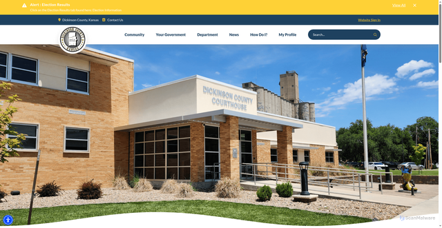 Security scan screenshot of https://dkcoks.gov/