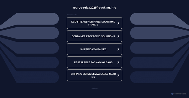 Security scan screenshot of https://reprog-relay2025frpacking.info/pages/index.php