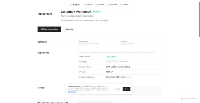 Security scan screenshot of https://bots-so.pages.dev/providers/cloudflare