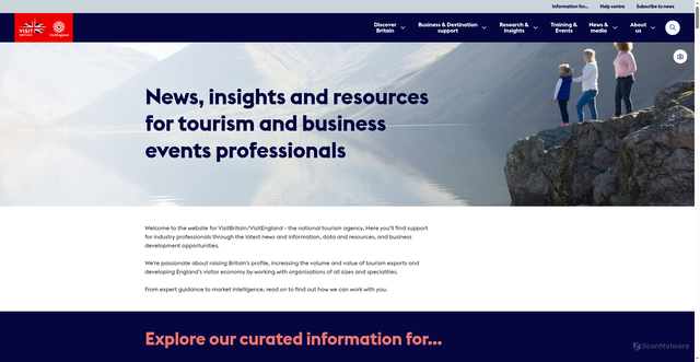 Security scan screenshot of https://www.visitbritain.org/