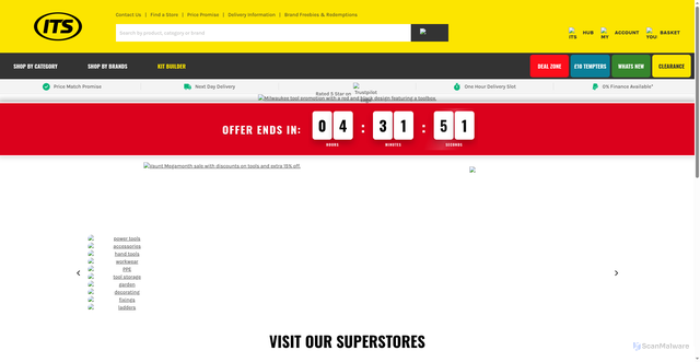Security scan screenshot of https://its.co.uk