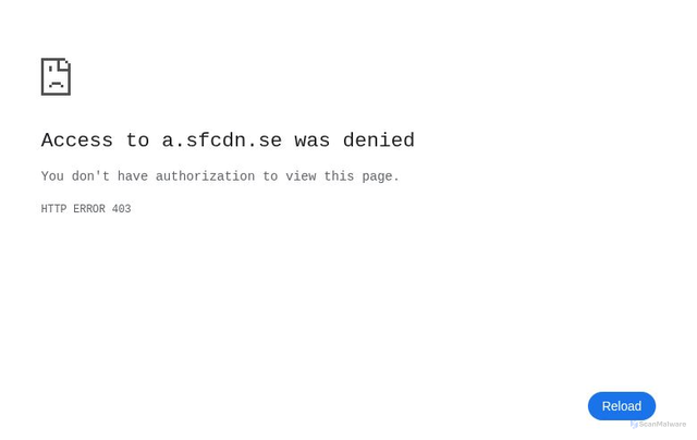 Security scan screenshot of https://a.sfcdn.se/