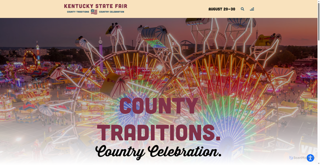 Security scan screenshot of https://kystatefair.org/