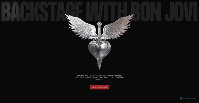 Security scan screenshot of https://backstage.bonjovi.com/