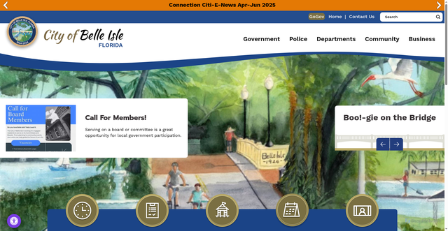 Security scan screenshot of https://www.belleislefl.gov/