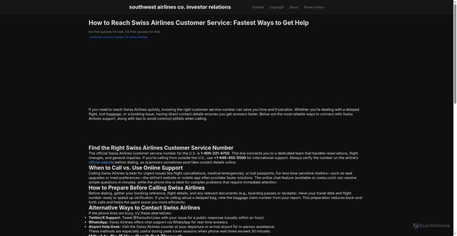 Security scan screenshot of https://jagatnovasphere-dpa4iss0cpip.edgeone.app/customer-service-number-for-swiss-airlines.html