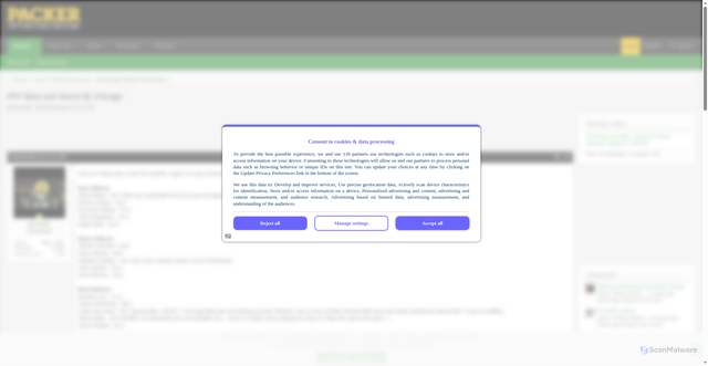 Security scan screenshot of https://www.packerforum.com/threads/pff-best-and-worst-chicago.86076/