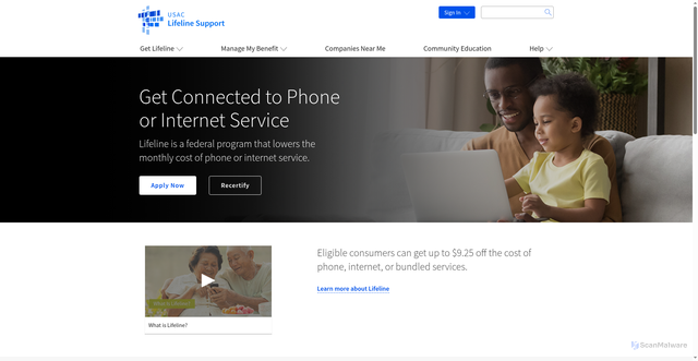 Security scan screenshot of https://www.lifelinesupport.org/