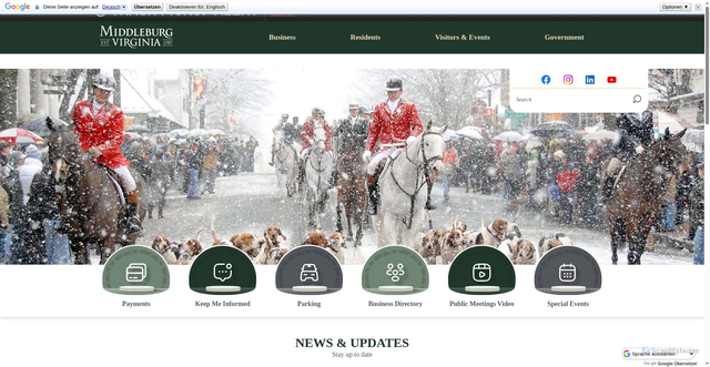 Security scan screenshot of https://middleburgva.gov/
