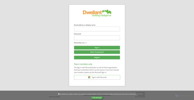 Security scan screenshot of https://dwellant.com