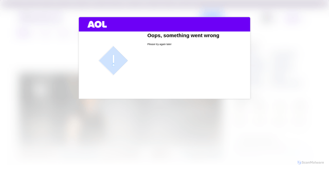 Security scan screenshot of https://guce.aol.co.uk