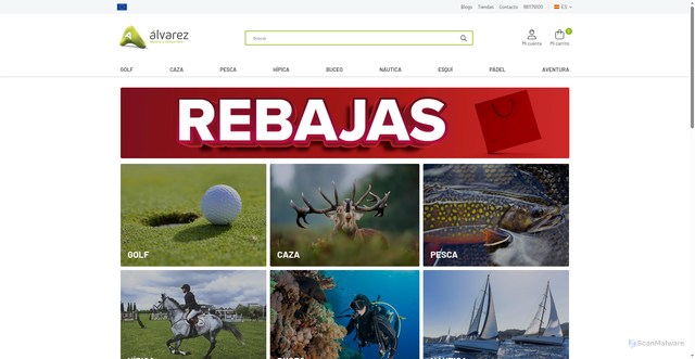 Security scan screenshot of https://a-alvarez.com