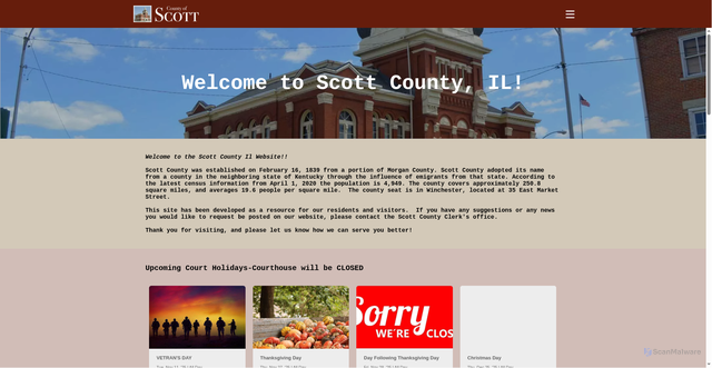 Security scan screenshot of https://scottcoil.gov/
