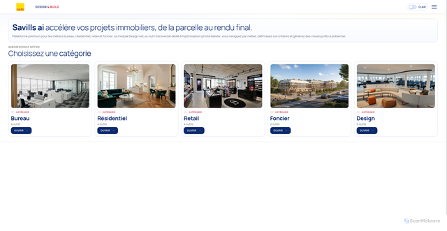 Security scan screenshot of https://savills-ai-pwa-ultra.pages.dev/