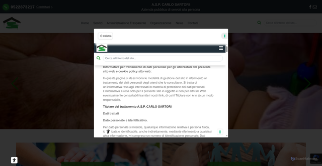 Security scan screenshot of https://www.carlosartori.it/