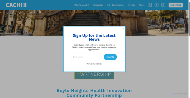 Security scan screenshot of https://www.cachi.org/boyle-heights