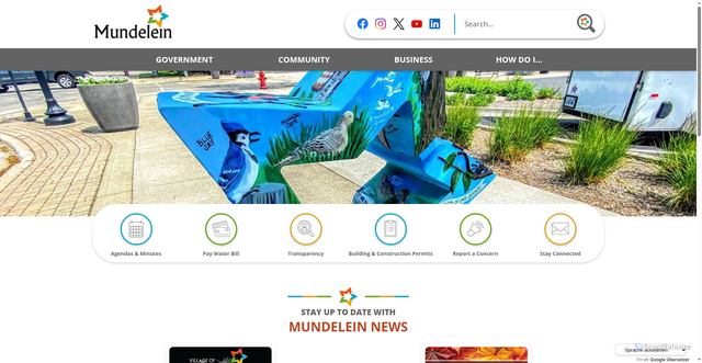 Security scan screenshot of https://www.mundelein.org/