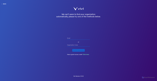 Security scan screenshot of https://app.vivi.io