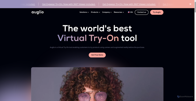 Security scan screenshot of https://auglio.com