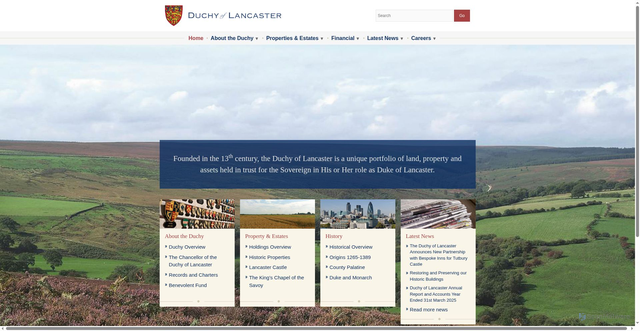 Security scan screenshot of https://www.duchyoflancaster.co.uk/