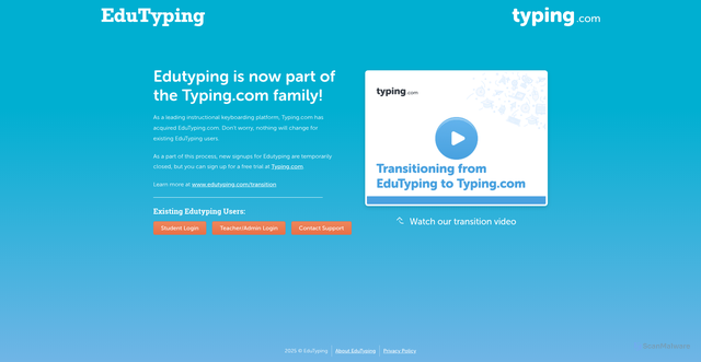 Security scan screenshot of https://www.edutyping.com