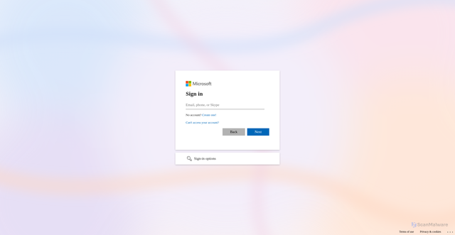 Security scan screenshot of http://ayushcoder894.github.io/microsoft-login-clone