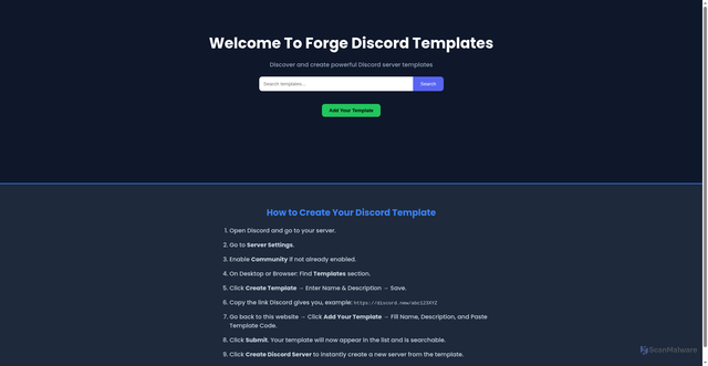 Security scan screenshot of https://forgextemplates-eokfmyrbs8.edgeone.app/