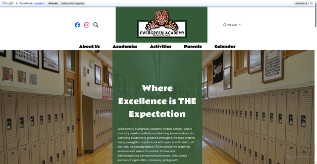 Security scan screenshot of https://www.evergreenacademyms.com/