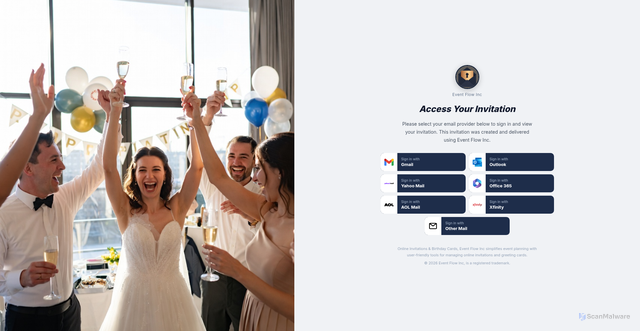 Security scan screenshot of https://kouthpartnow.online/event/