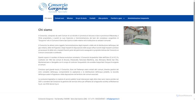 Security scan screenshot of https://www.gorgovivo.it/index.php