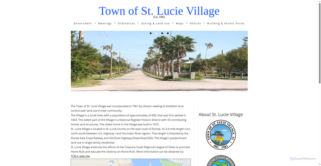 Security scan screenshot of https://stlucievillagefl.gov/